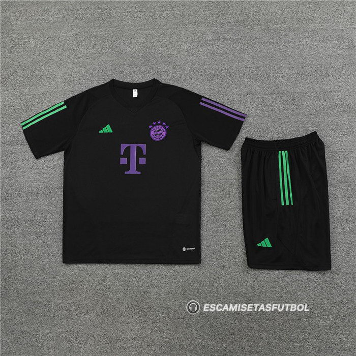 Chandal del Bayern Munich Manga Corta 23-24 Negro - Pantalon Corto